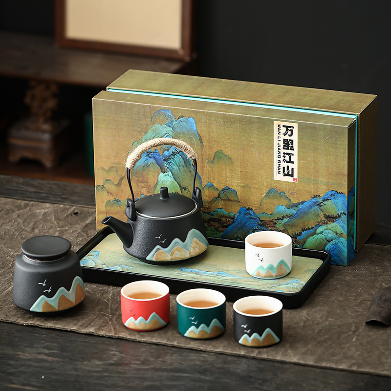 茶具套装国潮节日礼品茶杯公司年会